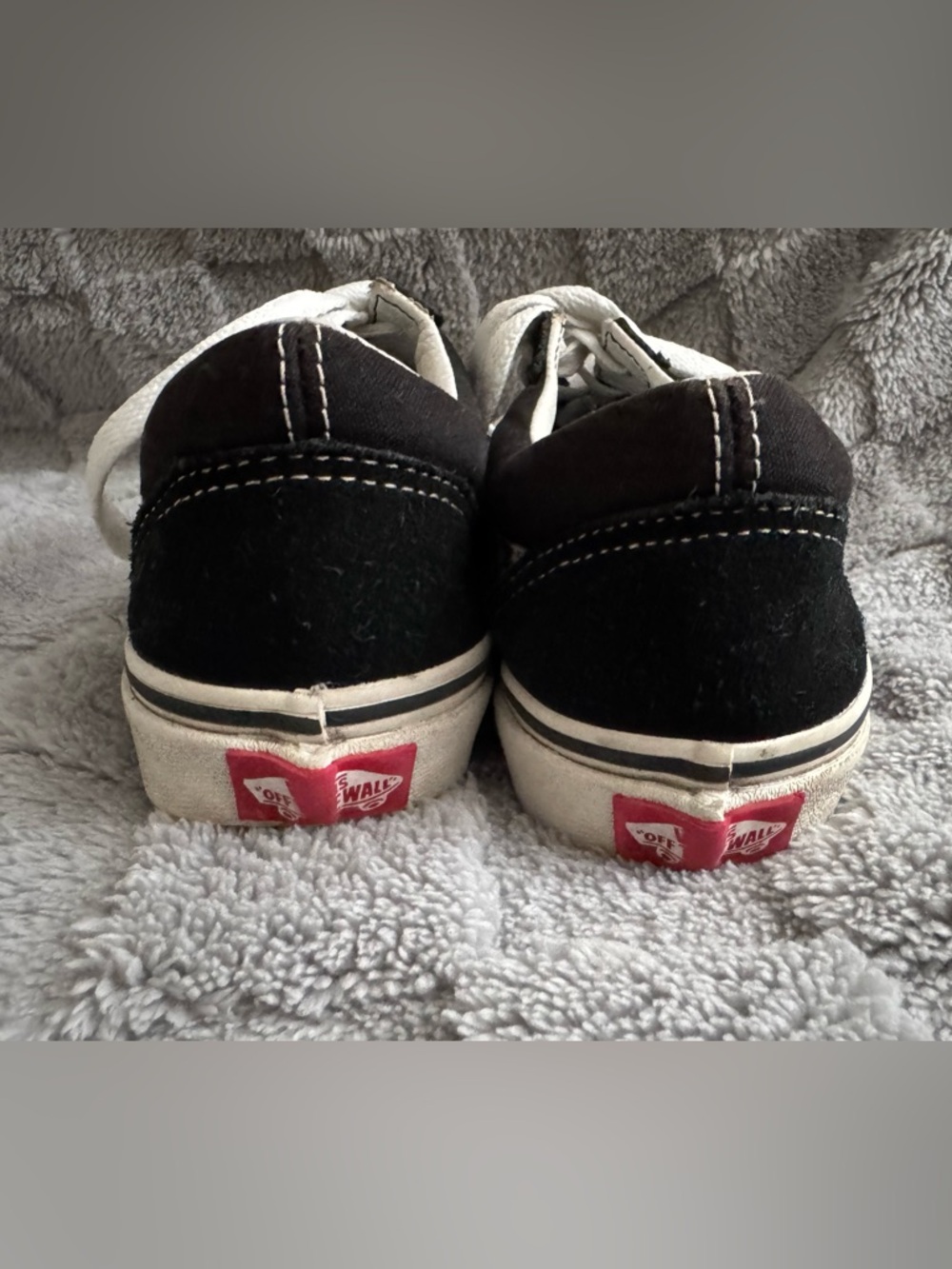 Vans Black Sneakers with Embroidered Butterfly, Cherries, and Checker Stripe - Picture 2 of 4